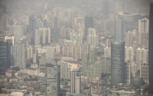 Pemandangan Shanghai, China dari atas. - Bloomberg by Qilai Shen